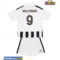 Juventus Randal Kolo Muani #9 Heimtrikotsatz Kinder 2026-27 Kurzarm (+ Kurze Hosen)